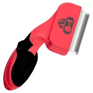 perie caine de culoare rosie cu peri din otel