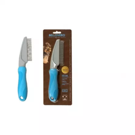 Pieptene purici caini Bellovero / 0101-002, culoare albastra.