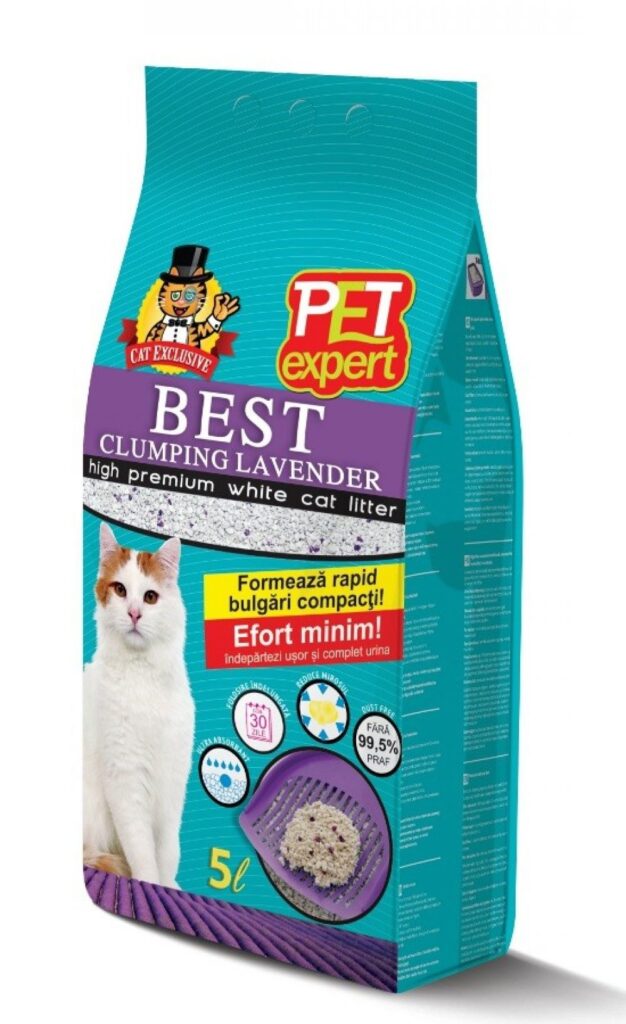 Lavanda Clumping Cat Litter - Best Pet Expert - Nisip pentru pisici natural