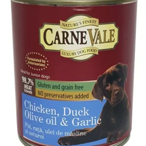 Carnevale junior pui/rață/usturoi/ulei măsline 800 g