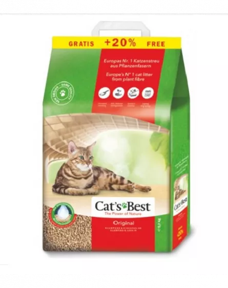 Ca t's Best Oko Plus 10 L + 2 L Promo - asternut litiera.