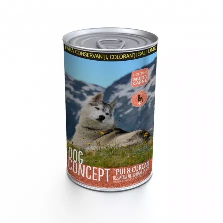 Dog concept cons curcan/pui 415 g