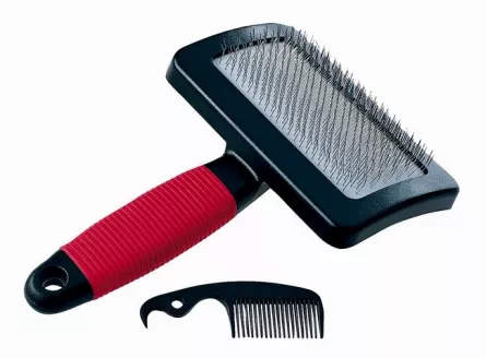 Perie Ferplast Gro 5942 pentru caini si pisici mici, cu par mediu-lung.