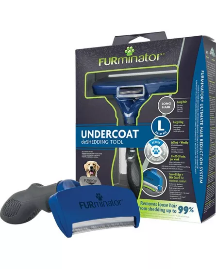 FURminator® Perie Caine Par Lung L 691657 - perie profesionala pentru caini de talie mare.