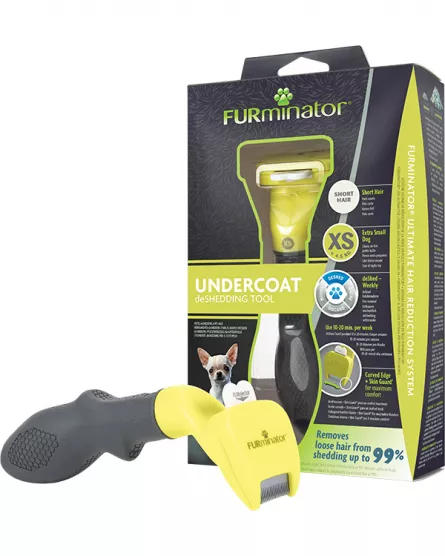 Furminator Perie Caine Par Scurt XS 691692 este o perie profesionala pentru caini de talie foarte mica.