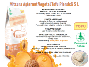 Mitzura Asternut Vegetal Tofu Piersica 5 L – Absorbtie Superioara