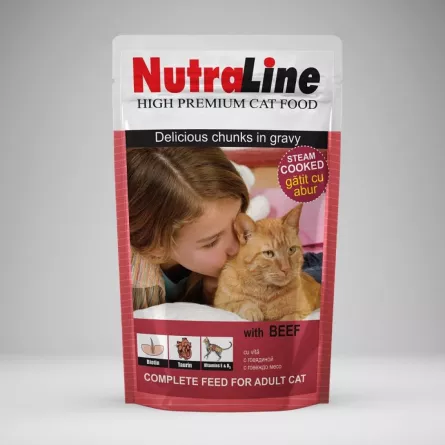 Nutraline cat plic classic vită 100 g