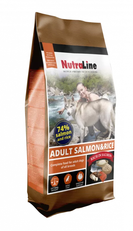 Nutraline dog adult somon/orez 3 kg