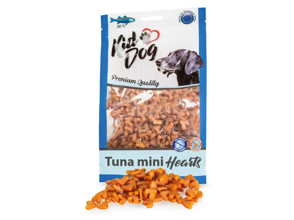 Mini recompense pentru câini cu ton 70 g in forma de inimiora