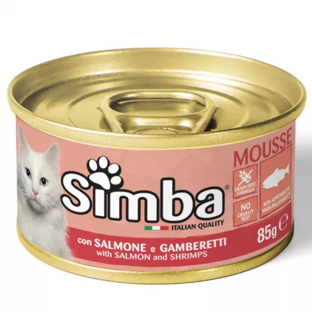 Simba cat mousse somon/creveți 85 G